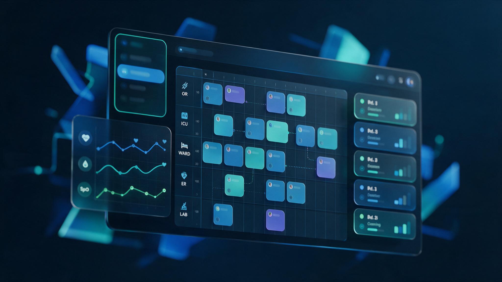 Interface do sistema: Gestão hospitalar inteligente